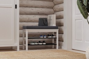 Скамья 85х50 Кантри для обуви белая в Покачах - pokachi.ok-mebel.com | фото 4