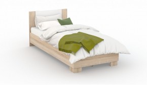 Спальня Аврора Кровать 120 со встроенным основанием под матрас Дуб сонома/Белый в Покачах - pokachi.ok-mebel.com | фото 1