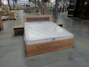 МСП-1 Кровать двойная универсальная 1600 с основанием (Дуб золотой/Камень темный) в Покачах - pokachi.ok-mebel.com | фото 8