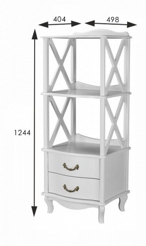 Стеллаж комбинированный Джульетта Л в Покачах - pokachi.ok-mebel.com | фото 8