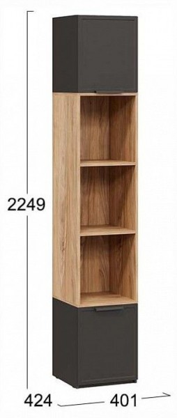 Стеллаж комбинированный Стелла в Покачах - pokachi.ok-mebel.com | фото 4