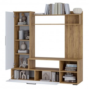 Гостиная Евро 2 (крафт/белый) в Покачах - pokachi.ok-mebel.com | фото 2