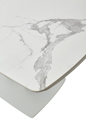 Стол ALATRI 120 GLOSS STATUARIO WHITE SOLID CERAMIC / WHITE, ®DISAUR в Покачах - pokachi.ok-mebel.com | фото 10