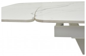 Стол ALATRI 120 GLOSS STATUARIO WHITE SOLID CERAMIC / WHITE, ®DISAUR в Покачах - pokachi.ok-mebel.com | фото 3
