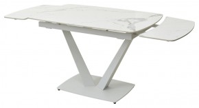 Стол ALATRI 120 GLOSS STATUARIO WHITE SOLID CERAMIC / WHITE, ®DISAUR в Покачах - pokachi.ok-mebel.com | фото 9