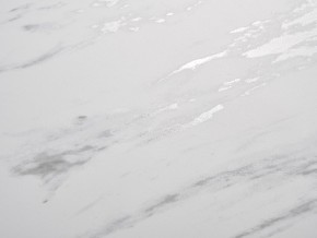 Стол BELLUNO 160 MARBLES KL-99 Белый мрамор матовый, итальянская керамика/ белый каркас, ®DISAUR в Покачах - pokachi.ok-mebel.com | фото 3