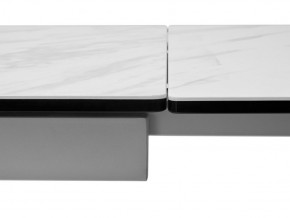 Стол BELLUNO 160 MARBLES KL-99 Белый мрамор матовый, итальянская керамика/ белый каркас, ®DISAUR в Покачах - pokachi.ok-mebel.com | фото 9