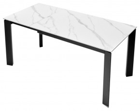 Стол CORNER 120 MATT WHITE MARBLE SOLID CERAMIC / BLACK, ®DISAUR в Покачах - pokachi.ok-mebel.com | фото 7