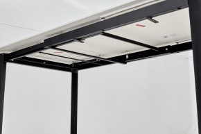 Стол CORNER 120 MATT WHITE MARBLE SOLID CERAMIC / BLACK, ®DISAUR в Покачах - pokachi.ok-mebel.com | фото 9