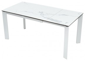Стол CORNER 120 MATTE STATUARIO Белый мрамор матовый керамика, стекло/ белый каркас, ®DISAUR в Покачах - pokachi.ok-mebel.com | фото 3