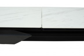 Стол CREMONA 160 KL-99 Белый мрамор матовый, итальянская керамика / черный каркас, ®DISAUR в Покачах - pokachi.ok-mebel.com | фото 4