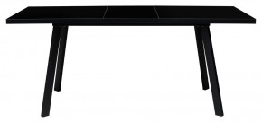 Стол ФИН 120 Черный, стекло/ Черный каркас М-City в Покачах - pokachi.ok-mebel.com | фото 1