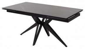 Стол FORIO 160 MATT BLACK MARBLE SOLID CERAMIC / BLACK, ®DISAUR в Покачах - pokachi.ok-mebel.com | фото 1