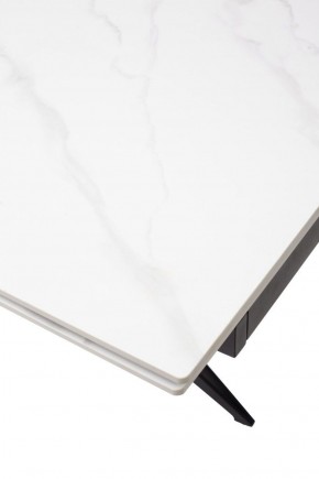 Стол FORIO 160 MATT WHITE MARBLE SOLID CERAMIC / BLACK, ®DISAUR в Покачах - pokachi.ok-mebel.com | фото 9
