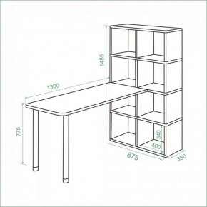 Стол компьютерный Bartolo в Покачах - pokachi.ok-mebel.com | фото 2