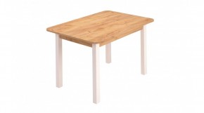 Стол ЛДСП (опоры белые) дуб вотан в Покачах - pokachi.ok-mebel.com | фото