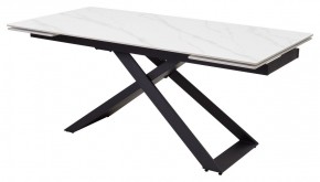 Стол LIVORNO 180 MATT WHITE MARBLE SOLID CERAMIC / BLACK, ®DISAUR в Покачах - pokachi.ok-mebel.com | фото 2
