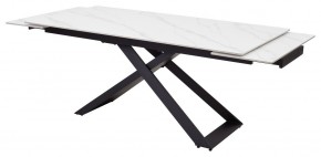 Стол LIVORNO 180 MATT WHITE MARBLE SOLID CERAMIC / BLACK, ®DISAUR в Покачах - pokachi.ok-mebel.com | фото 5