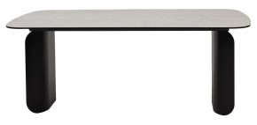 Стол NORD 200 TL-102 Бежевый мрамор, испанская керамика / черный каркас, ®DISAUR в Покачах - pokachi.ok-mebel.com | фото 4