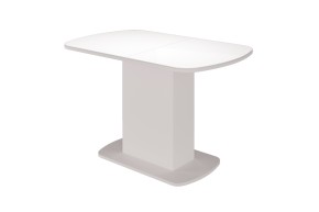 Стол обеденный Соренто 2 раздвижной (Белый) в Покачах - pokachi.ok-mebel.com | фото 2