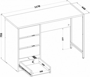 Стол письменный СПМ-405 в Покачах - pokachi.ok-mebel.com | фото 3