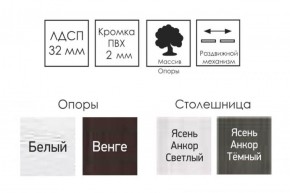 Стол раскладной Ялта-2 (опоры массив резной) в Покачах - pokachi.ok-mebel.com | фото 4