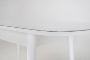 Стол раскладной со стеклом (опоры массив цилиндрический) "Хоста" в Покачах - pokachi.ok-mebel.com | фото 6