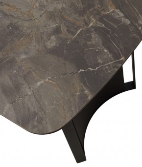 Стол RASMUS 160 KL-80 Серый мрамор, итальянская керамика / черный каркас, ®DISAUR в Покачах - pokachi.ok-mebel.com | фото 9