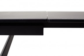 Стол RIETI 200 NERO KL-116 Черный мрамор матовый, итальянская керамика/ черный каркас, ®DISAUR в Покачах - pokachi.ok-mebel.com | фото 3