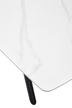 Стол RIVOLI 140 MATT WHITE MARBLE SOLID CERAMIC / BLACK, ®DISAUR в Покачах - pokachi.ok-mebel.com | фото 9