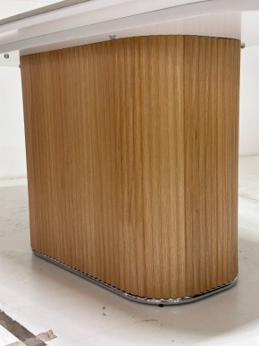 Стол TAMPA 180 цвет БЕЛЫЙ МРАМОР M326, керамика / Каркас OAK, ®DISAUR в Покачах - pokachi.ok-mebel.com | фото 4