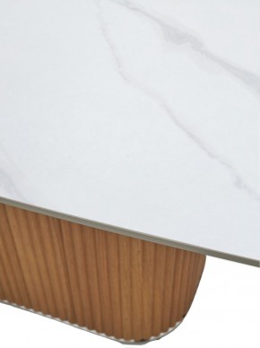 Стол TAMPA 180 цвет БЕЛЫЙ МРАМОР M326, керамика / Каркас OAK, ®DISAUR в Покачах - pokachi.ok-mebel.com | фото 5