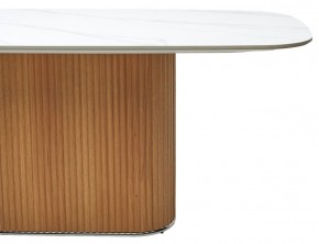 Стол TAMPA 180 цвет БЕЛЫЙ МРАМОР M326, керамика / Каркас OAK, ®DISAUR в Покачах - pokachi.ok-mebel.com | фото 6