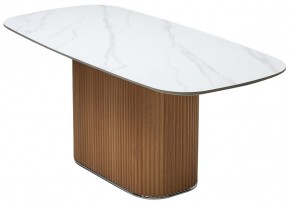 Стол TAMPA 180 цвет БЕЛЫЙ МРАМОР M326, керамика / Каркас OAK, ®DISAUR в Покачах - pokachi.ok-mebel.com | фото 7