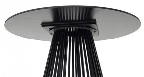 Стол TERNI 120 MATT BLACK MARBLE SOLID CERAMIC Черный мрамор матовый, керамика /Черн.каркас, ®DISAUR в Покачах - pokachi.ok-mebel.com | фото 6