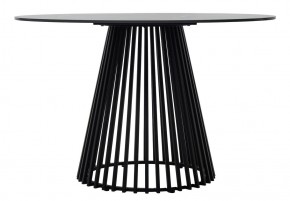 Стол TERNI 120 MATT BLACK MARBLE SOLID CERAMIC Черный мрамор матовый, керамика /Черн.каркас, ®DISAUR в Покачах - pokachi.ok-mebel.com | фото 7
