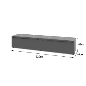СТОУН С72 Тумба ТВ (золотой дуб/графит) в Покачах - pokachi.ok-mebel.com | фото 2