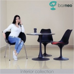 Стул Barneo N-8 Tulip style черный с черной подушкой в Покачах - pokachi.ok-mebel.com | фото 4