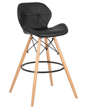 Стул барный DOBRIN BUTTERFLY BAR, ножки светлый бук, цвет чёрный в Покачах - pokachi.ok-mebel.com | фото