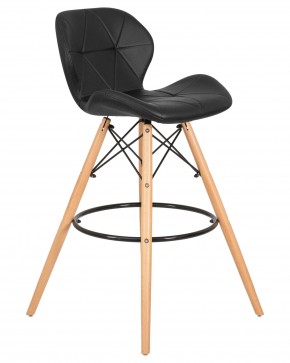 Стул барный DOBRIN BUTTERFLY BAR, ножки светлый бук, цвет чёрный в Покачах - pokachi.ok-mebel.com | фото 2