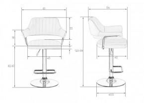 Стул барный DOBRIN CHARLY LM-5019 (кремовый) в Покачах - pokachi.ok-mebel.com | фото 2
