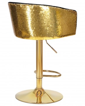 Стул барный DOBRIN DARCY GOLD SHINY, черный велюр с золотыми пайетками в Покачах - pokachi.ok-mebel.com | фото 4