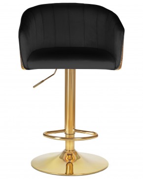 Стул барный DOBRIN DARCY GOLD SHINY, черный велюр с золотыми пайетками в Покачах - pokachi.ok-mebel.com | фото 6