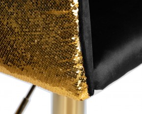 Стул барный DOBRIN DARCY GOLD SHINY, черный велюр с золотыми пайетками в Покачах - pokachi.ok-mebel.com | фото 7