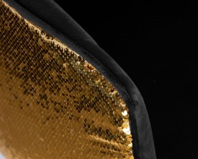 Стул барный DOBRIN DARCY GOLD SHINY, черный велюр с золотыми пайетками в Покачах - pokachi.ok-mebel.com | фото 8
