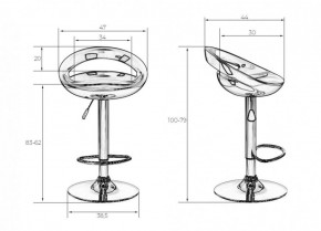 Стул барный DOBRIN DISCO LM-1010 (белый) в Покачах - pokachi.ok-mebel.com | фото 2