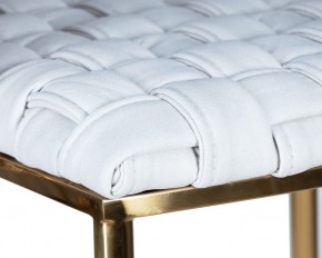 Стул барный DOBRIN EMMA GOLD, белый PU (T-01), белая ткань (F-49) в Покачах - pokachi.ok-mebel.com | фото 8