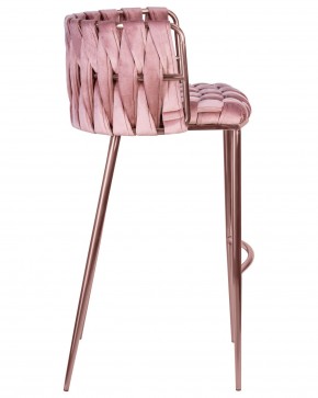Стул барный DOBRIN EMMA ROSE GOLD, розовый велюр (VF-10) в Покачах - pokachi.ok-mebel.com | фото 3