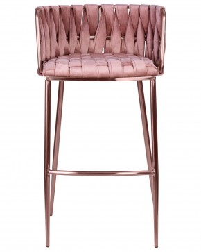Стул барный DOBRIN EMMA ROSE GOLD, розовый велюр (VF-10) в Покачах - pokachi.ok-mebel.com | фото 6