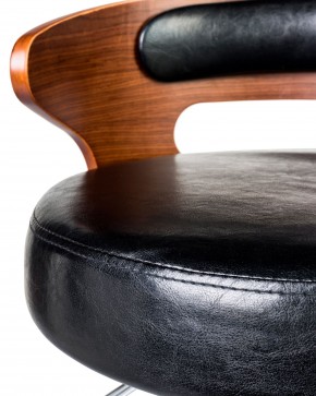 Стул барный DOBRIN FRED BLACK, коричневое дерево, чёрный в Покачах - pokachi.ok-mebel.com | фото 6